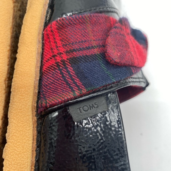 Toms Alpargata Bow Slip-on In Black Plaid
Fabric. Size 7.5 - Picture 10 of 13